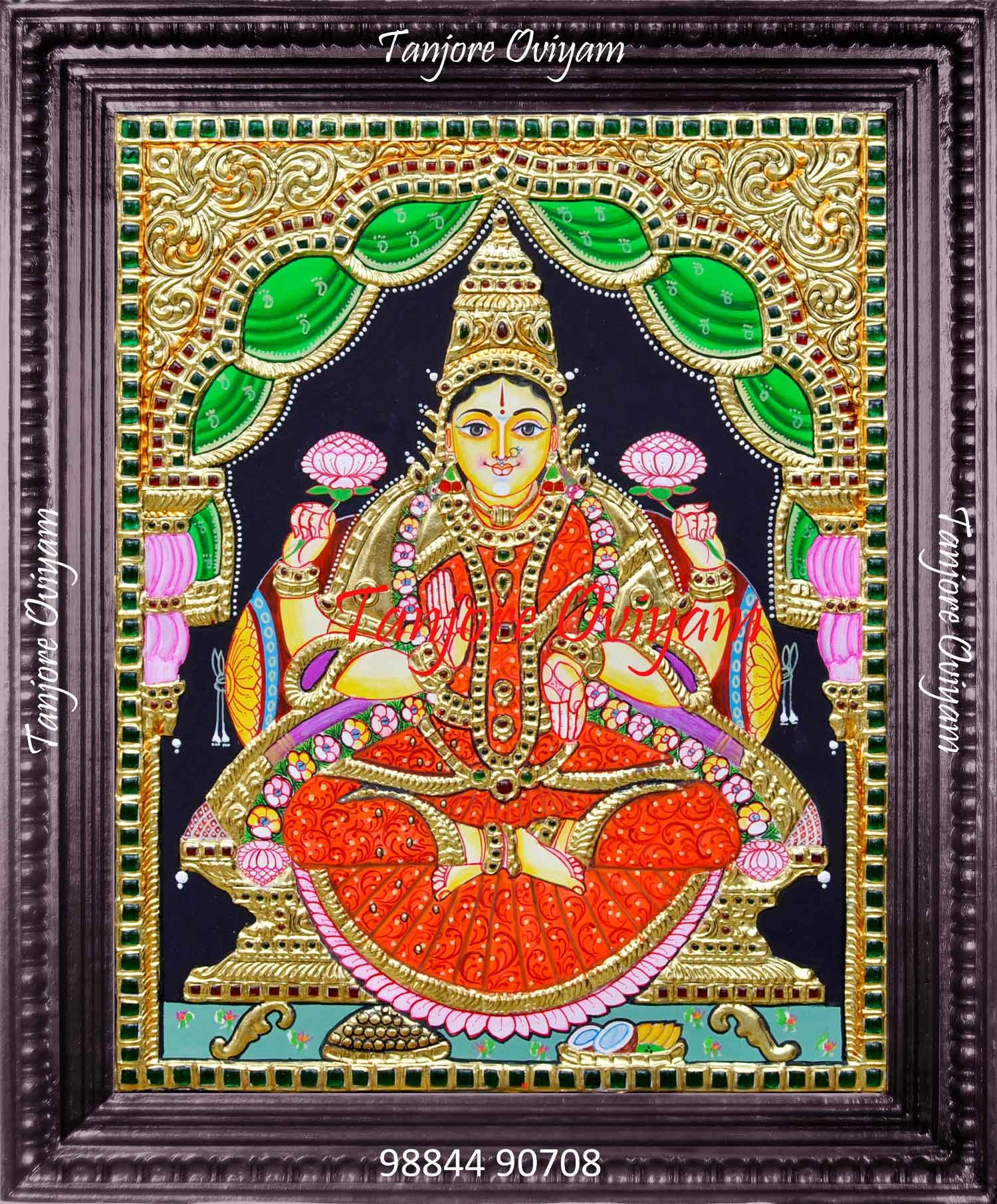 Traditional Lakshmi Tanjore Painting